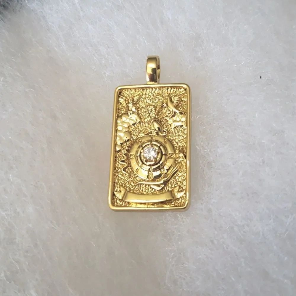 Wheel of Fortune, Tarot card pendant